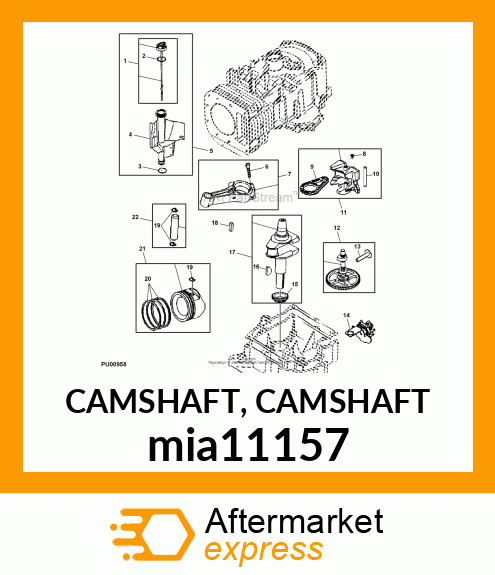 CAMSHAFT, CAMSHAFT mia11157