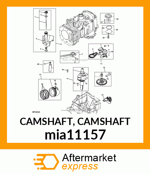 CAMSHAFT, CAMSHAFT mia11157