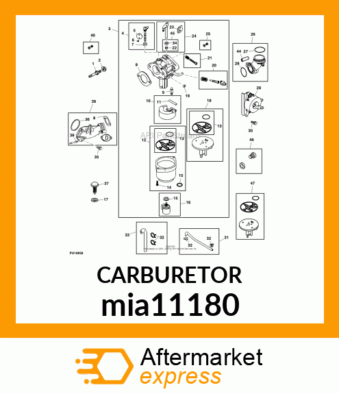 CARBURETOR mia11180