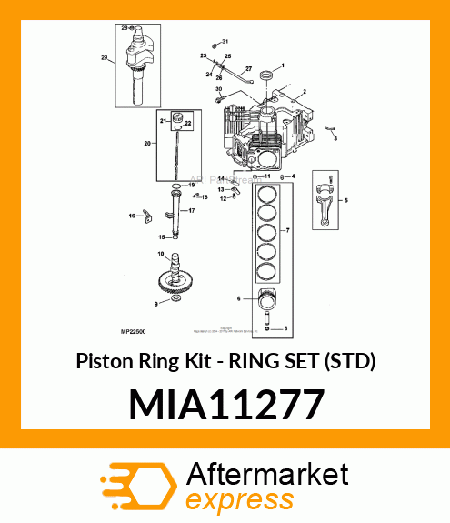 Piston Ring Kit - RING SET (STD) MIA11277