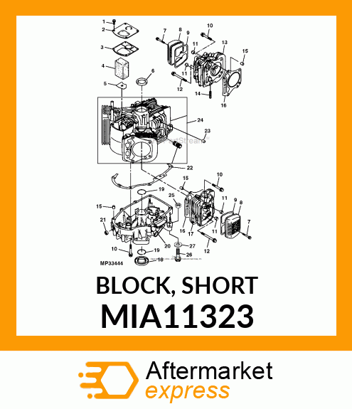 BLOCK, SHORT MIA11323