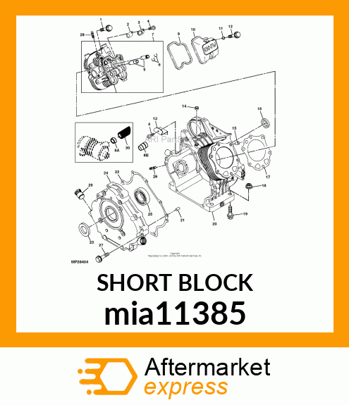 SHORT BLOCK mia11385