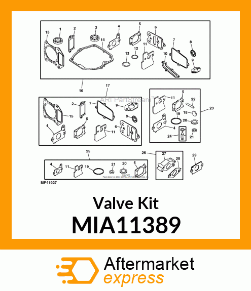 Valve Kit MIA11389