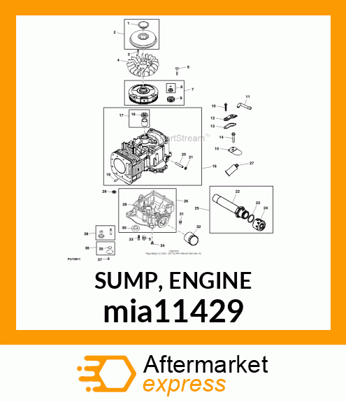 SUMP, ENGINE mia11429