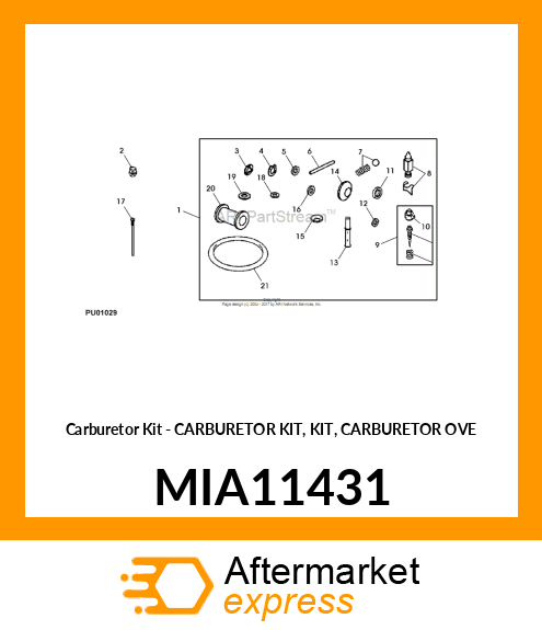 Carburetor Kit MIA11431