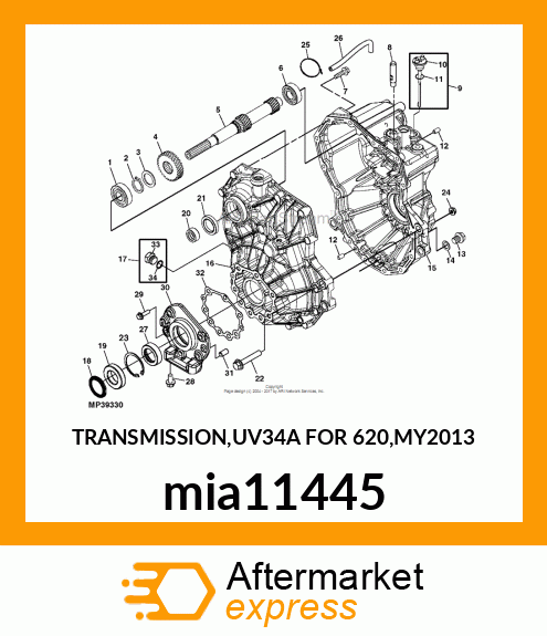 TRANSMISSION,UV34A FOR 620,MY2013 mia11445