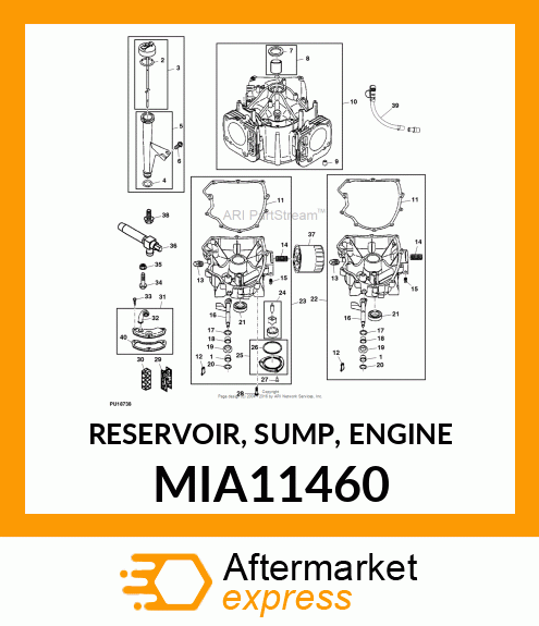 RESERVOIR, SUMP, ENGINE MIA11460