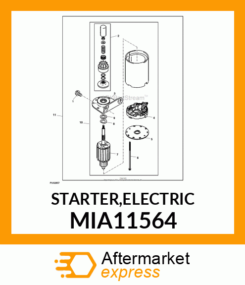 STARTER,ELECTRIC MIA11564