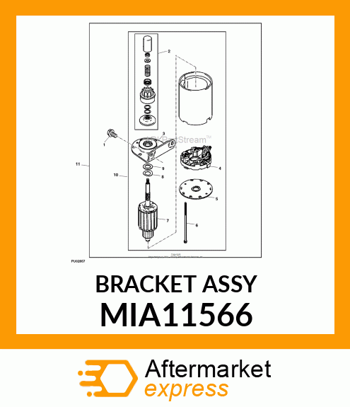 BRACKET ASSY MIA11566