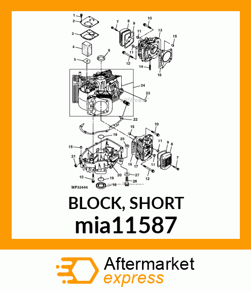 BLOCK, SHORT mia11587