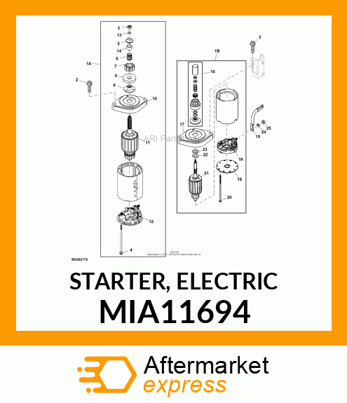 STARTER, ELECTRIC MIA11694