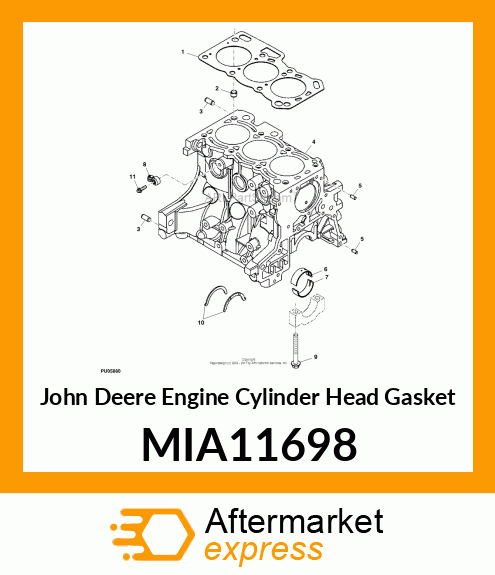 GASKET, CYLINDER MIA11698