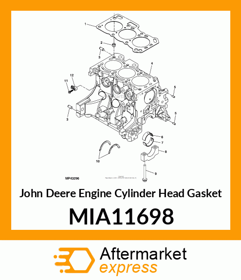 GASKET, CYLINDER MIA11698