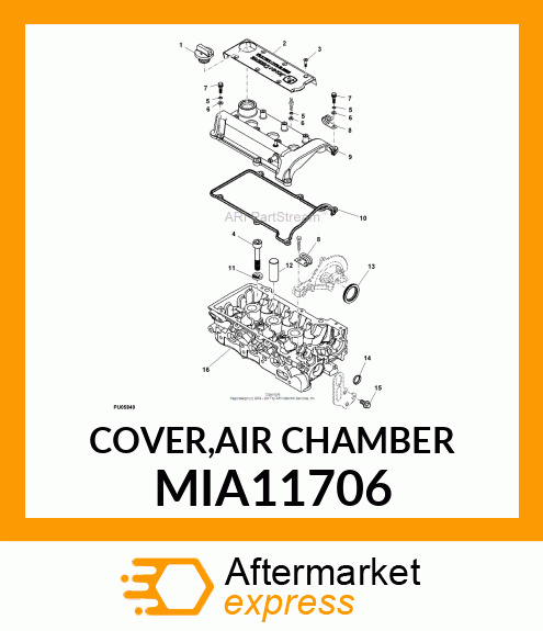 COVER,AIR CHAMBER MIA11706