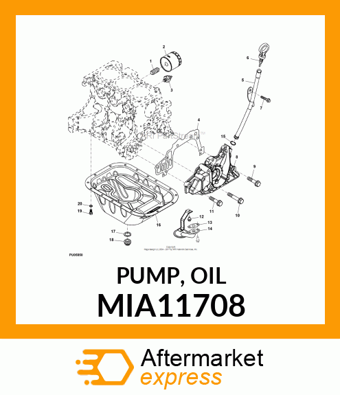 PUMP, OIL MIA11708