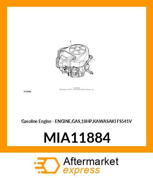 GASOLINE ENGINE, KAWASAKI FS600V MIA11884