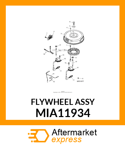 FLYWHEEL ASSY MIA11934