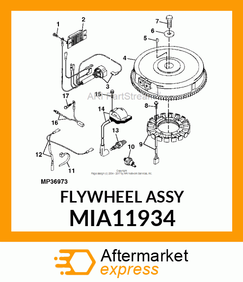 FLYWHEEL ASSY MIA11934