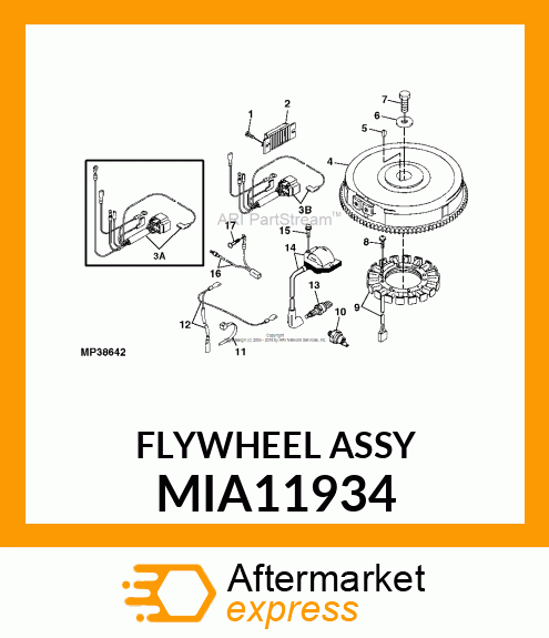 FLYWHEEL ASSY MIA11934