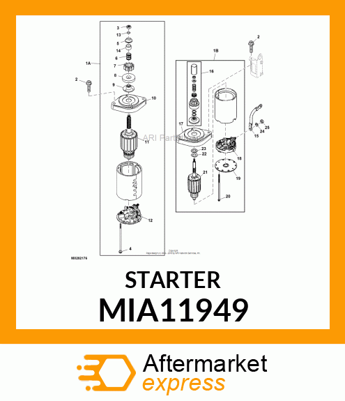 STARTER, ELECTRIC MIA11949