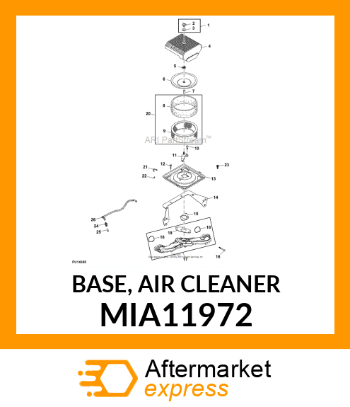 BASE, AIR CLEANER MIA11972