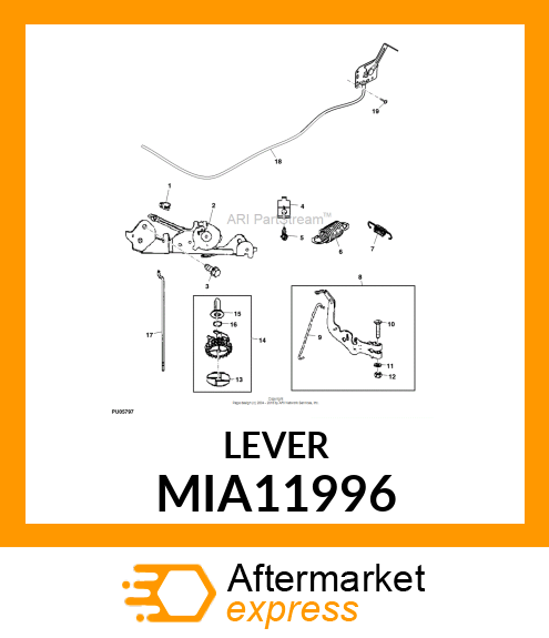 CONTROL LEVER MIA11996