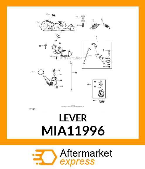 CONTROL LEVER MIA11996