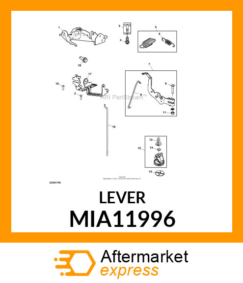 CONTROL LEVER MIA11996