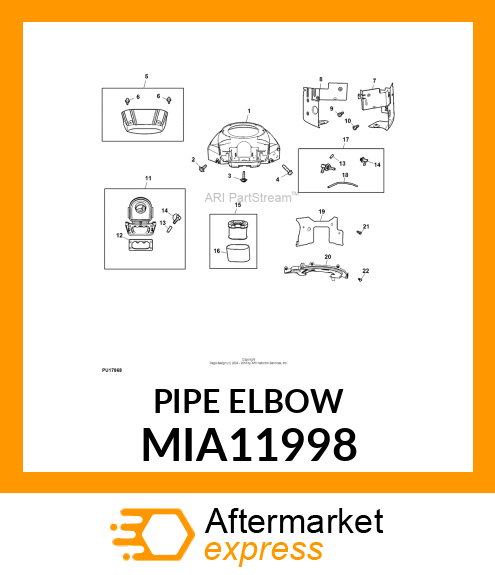 PIPE ELBOW MIA11998