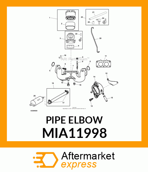 PIPE ELBOW MIA11998