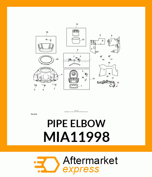 PIPE ELBOW MIA11998