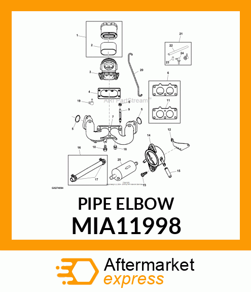 PIPE ELBOW MIA11998