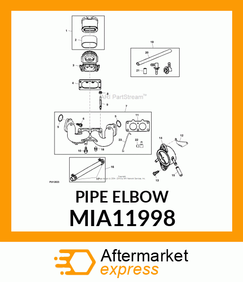 PIPE ELBOW MIA11998