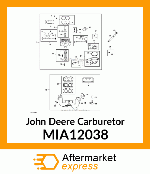 CARBURETOR MIA12038