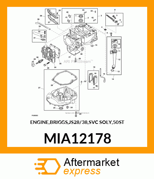 GASOLINE ENGINE MIA12178