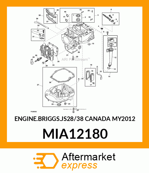 GASOLINE ENGINE MIA12180