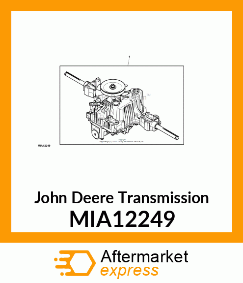 TRANSMISSION, K57Z, TTC, MY16 MIA12249