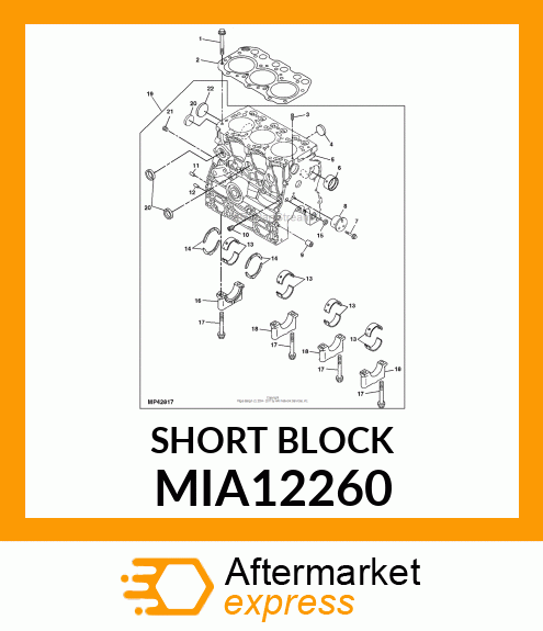 SHORT BLOCK MIA12260