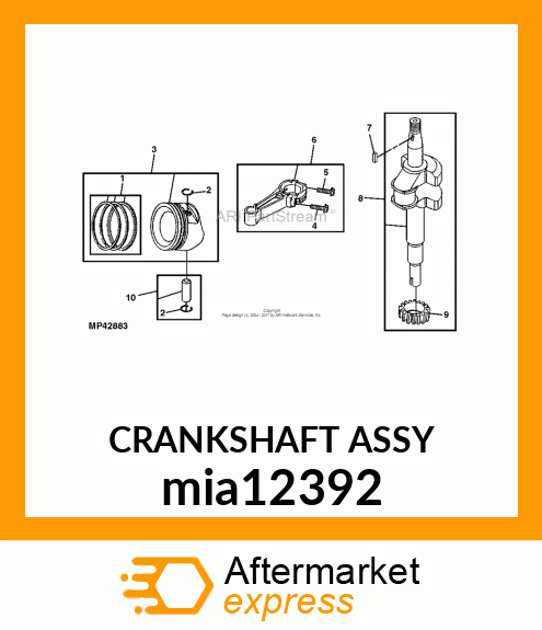 CRANKSHAFT ASSY mia12392