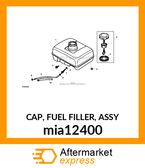 CAP, FUEL FILLER, ASSY mia12400