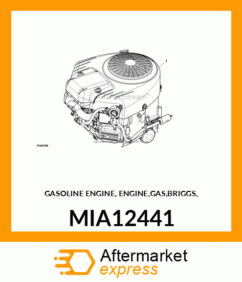 GASOLINE ENGINE, BRIGGS M40 656CC MIA12441