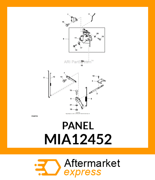 PANEL, PANEL COMPLETE, CONTROL MIA12452