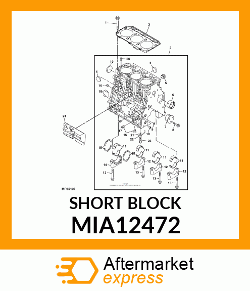 SHORT BLOCK MIA12472