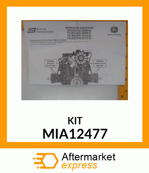 KIT, HARDWARE MIA12477