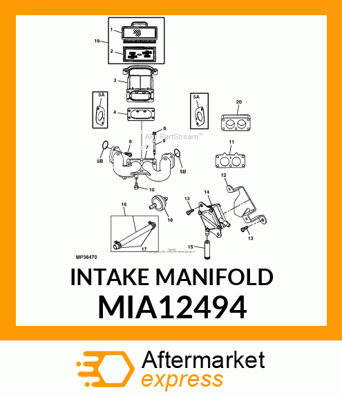 INTAKE MANIFOLD MIA12494