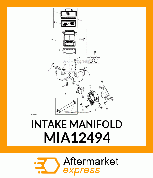 INTAKE MANIFOLD MIA12494