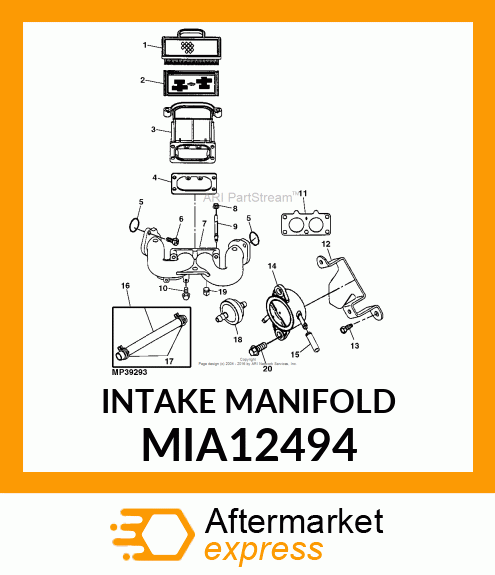 INTAKE MANIFOLD MIA12494