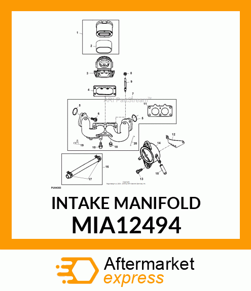 INTAKE MANIFOLD MIA12494