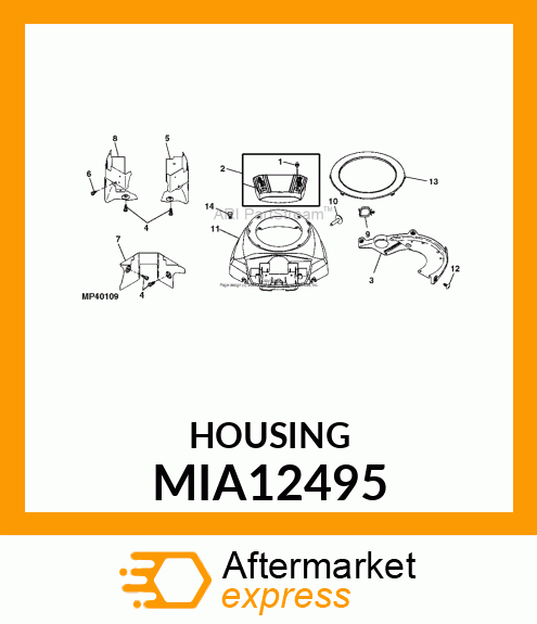 HOUSING, BLOWER HOUSING MIA12495