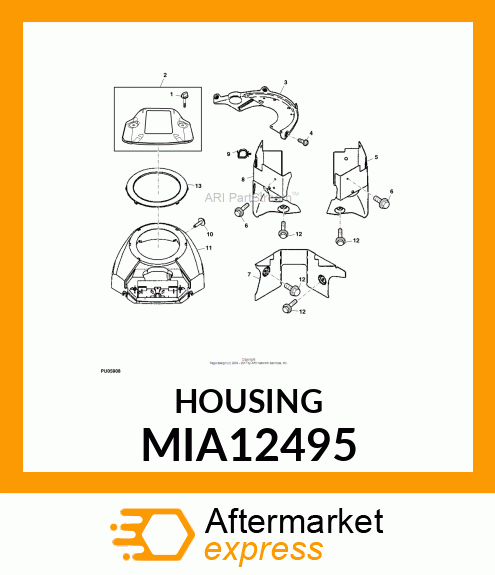 HOUSING, BLOWER HOUSING MIA12495